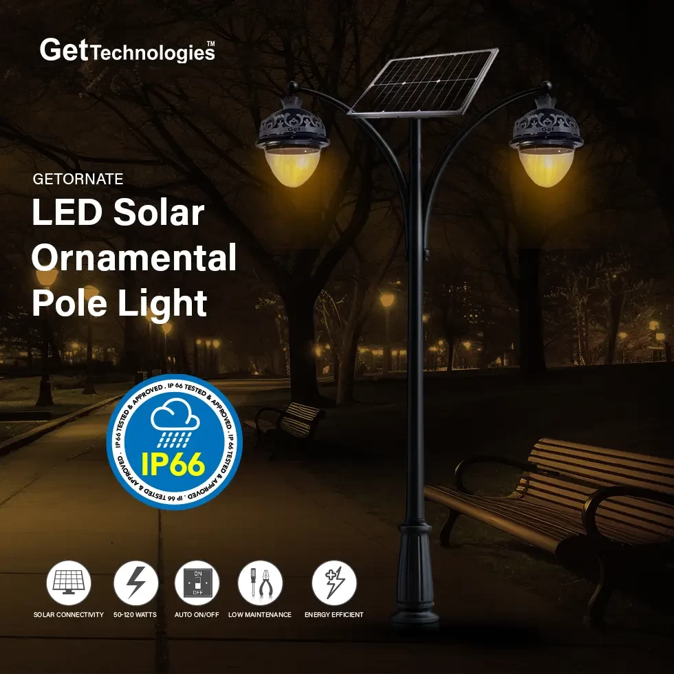 Solar LED Ornamental Pole Light